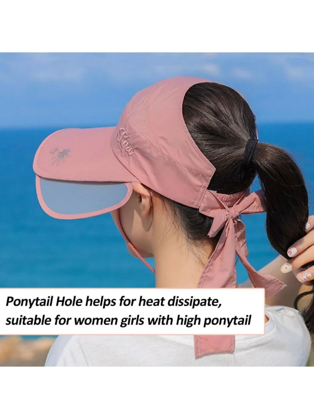 Wide Brim Sun Visor Hat for Women - Golf, Beach, Tennis, Garden, Sun Protection